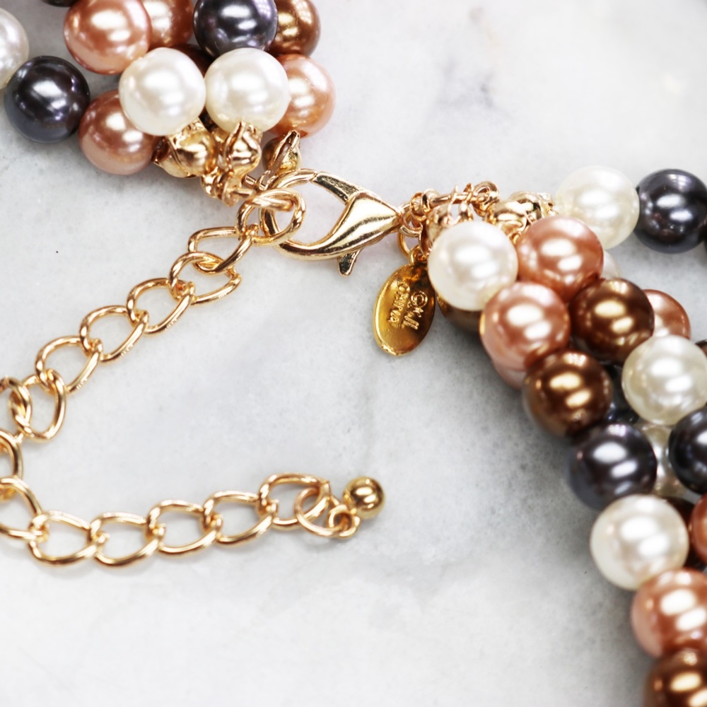 NEW! KENNETH JAY LANE 5-Strand Pearl Necklace - Picture 11 of 16